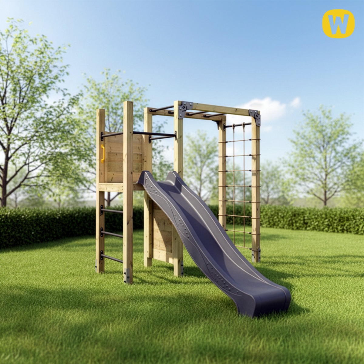 Kletterturm mit Hangelleiter Wickey FIT Cross 652 835719_k