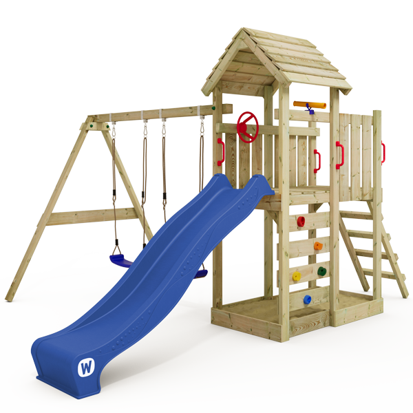Spielturm Wickey MultiFlyer mit Holzdach