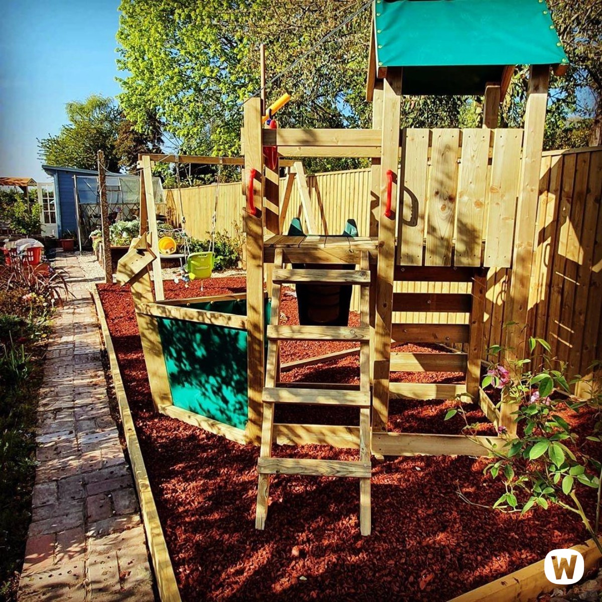 Spielturm mit Rutsche Wickey SpookyFlyer 1000240_k