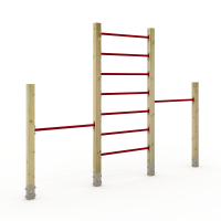 Kletterleiter mit Doppelreck Wickey PRO Tumble 409  100695_k